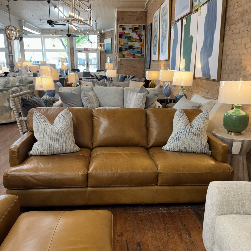 Milano Leather Sofa - Dallas Saddle (Soft 7737)