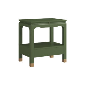 Eave Bedside Table - Darkened Sage
