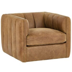 Vesta Swivel Chair - Brown